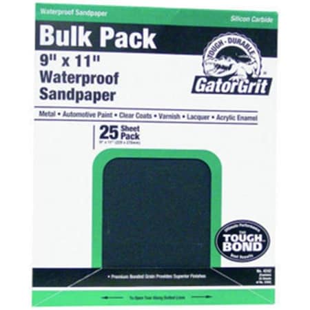Ali Ali Industries 3280 9 x 11 in. Sandpaper Sili Cab 600 Pack Of 25 658799